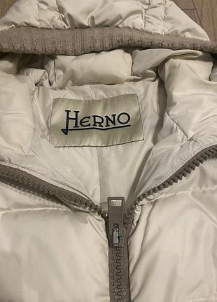 Пуховик пальто с капюшоном herno