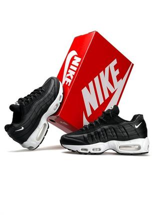 Женские кроссовки nike air max 95 black white