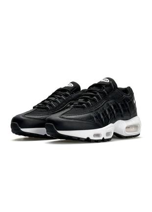 Женские кроссовки nike air max 95 black white