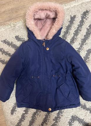 Парка oshkosh очень теплая на флисе