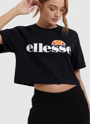 Новая crop футболка ellesse, хлопок, размер 48