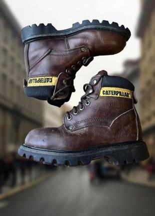 Зимние кожаные ботинки caterpillar оригинал