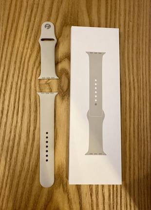 Оригінальний ремінець для apple watch 45 mm starlight m/l