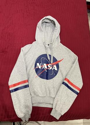 Худи nasa h&amp;m размер хs на флисе
