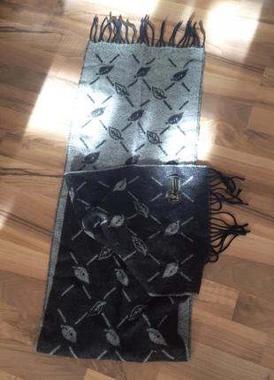 Мужской шарф 100% шерсть