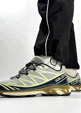 Кроссовки salomon xt-6 beige grey 2