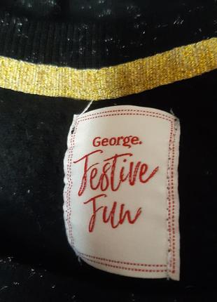 Новорічний блискучий світшот светр george8 фото