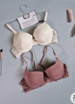Бюстгалтер с косточкой бюстгалтер primark белый кружевной без пуш-ап розовая чашка в