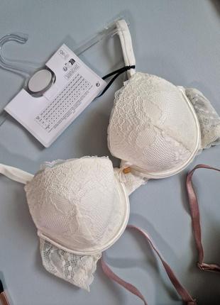 Бюстгалтер с косточкой бюстгалтер primark белый кружевной без пуш-ап розовая чашка в