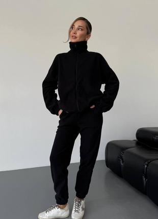 Женский спортивный костюм на молнии из флиса полар5 фото