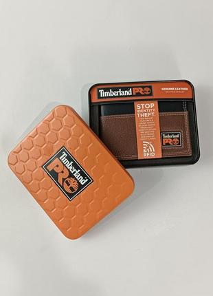 Мужской кожаный кошелек timeberland pro с защитой от взлома карт оригинал