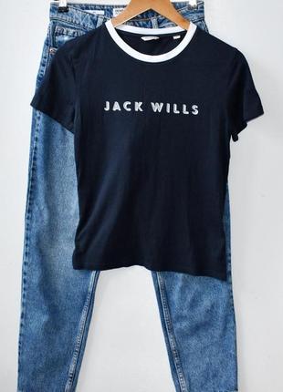 Jack wills крута натуральна футболка з фірмовим написом