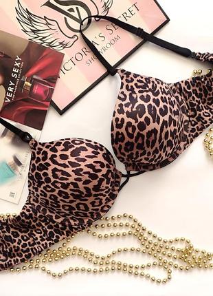 Бюстральтер very sexy victoria's secret 
bombshell add-2-cups chain shine strap lace push-up bra
34c / 75c модель з подвійним пуш ап ефектом для