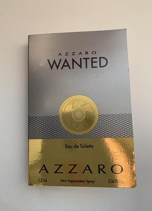 Пробник чоловічої туалетної води azzaro wanted 1,2 ml