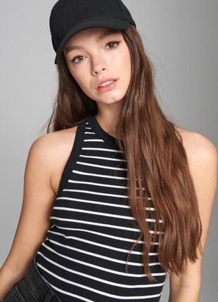 Женская майка "lines" черная. размер 42