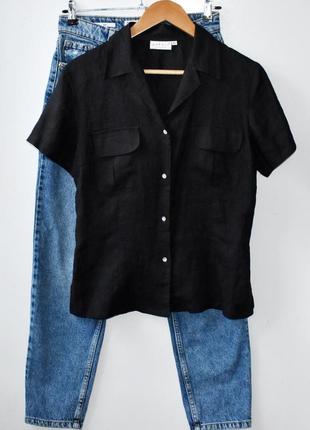 Hennes дуже класна льняна сорочка з кишенями