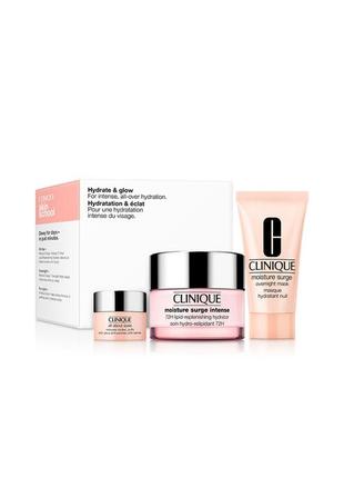 Clinique hydrate & glow set подарочный набор (с увлажняющим эффектом