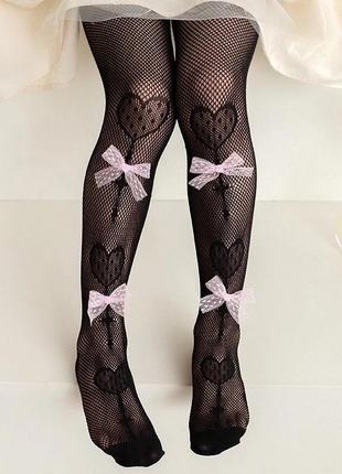 Стильные колготы для девочки с бантиками 🎀