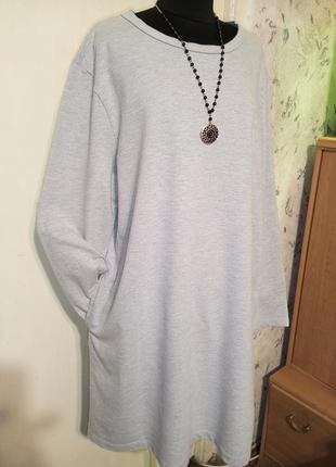 Трикотажное плотное платье с карманами большого размера my wear швеция