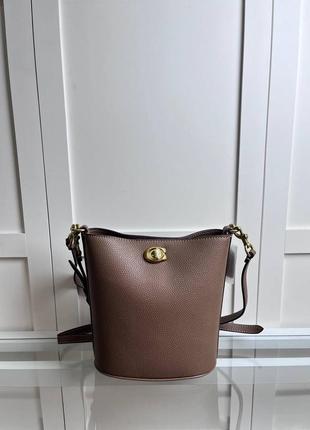 Сумка coach коричневая черная