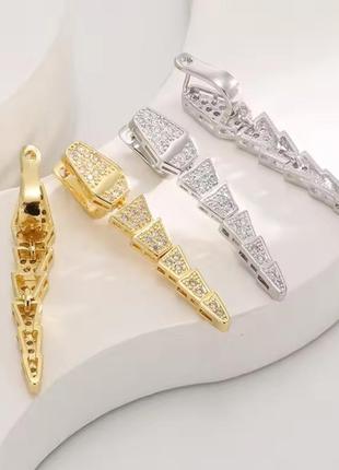 Серьги змейка