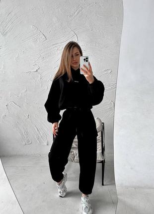 Толстовка oversize + джогери карго🤩