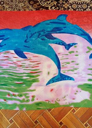 Шарф-парео з дельфінами — 2 dvd диска в подарунок.