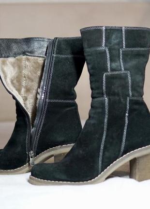 Сапожки зимние замша и цигейка