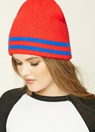 Forever 21. товар з англії. тепла шапка зі смужками.