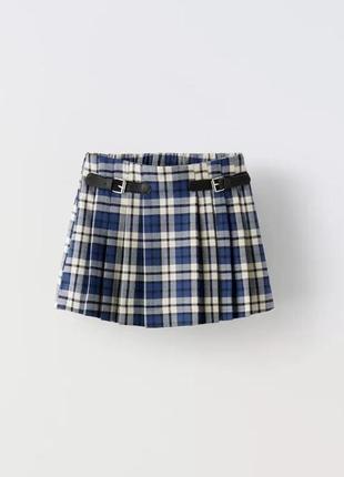 Юбка шорты zara в клетку