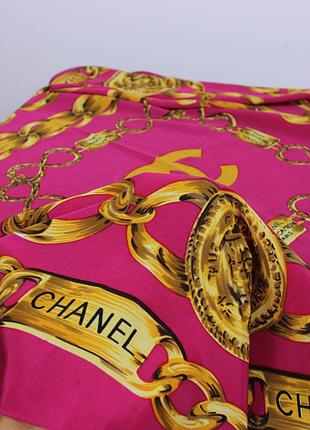 Chanel paris chain silk handkerchief хустка