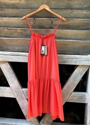 Кораловий сарафан vero moda