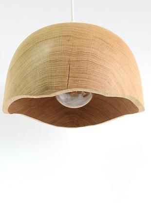 Подвесная люстра из дуба лофт стиль ручной работы, диаметр 30 см, высота 18 см (1825)