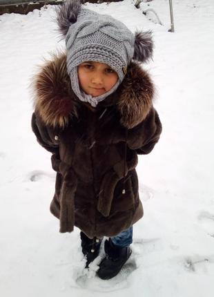 Шуба натуральная 3-6 лет