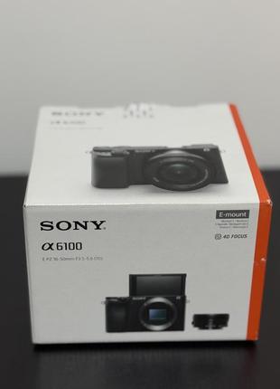 Фотокамера бездзеркальна sony alpha 6100 kit 16-50mm black