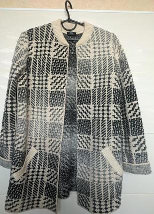Теплый кардиган, кофта без пуговиц, размер м