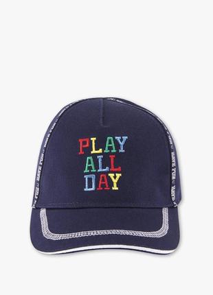 Детская кепка панамка play all day have fun 92 52 53 темная бейсболка2 фото