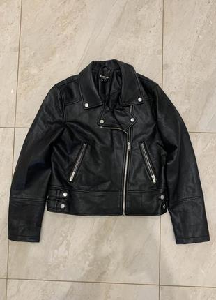 Куртка эко кожа косуха кожаная черная женская firetrap