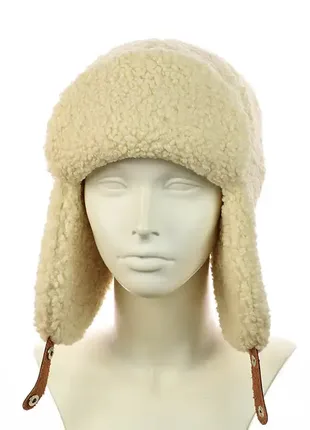 Тепла зимова шапка-вушанка