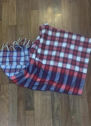 Шарф у клітинку довгий палантін класичний великий унісекс