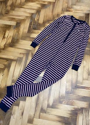 Женский комбинезон/кигуруми для сна/дым в полоску