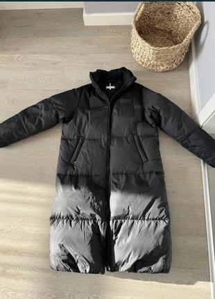 Довгий пуховик tommy hilfiger