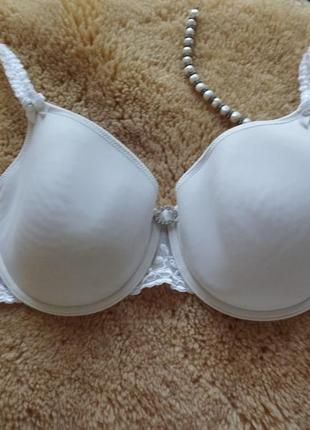 Marks & spencer m&s, бюстгальтер, лиф, лифчик, бюстик, цвет белый, р.36d/80d