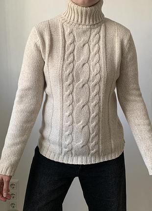 Светр водолазка гольф вовна