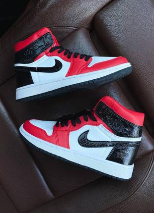 Кроссовки nike air xx3 jordan 1 retro high black / red