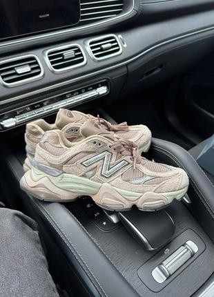 Кроссовки new balance 9060 brown mushroom beige mushroom