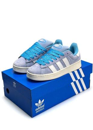 ❄️ женские кроссовки all adidas campus 00s new blue white зимние ❄️