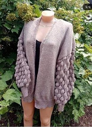 Ручна робота кардиган малинки