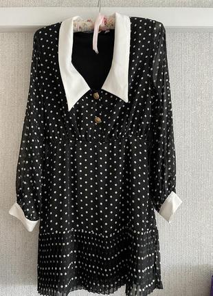 Платье в горох zara