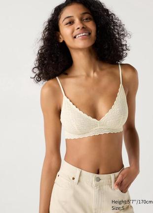 Топ лиф бюст без косточек uniqlo